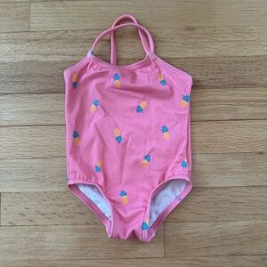 Baby Girl Pink Swimsuit | Amazon Essentials | Size 9M (but fits 3-6M).